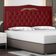 Cabeceira De Cama Box Barcelona Casal 140 Cm Capitonê Retro Botão Encapados Suede Vermelho Do Lar Móveis