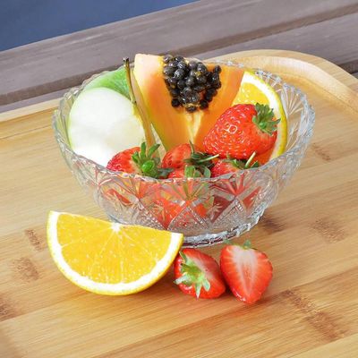 Kit 6 Bowls de Vidro Tigelas 350ml Potes para Sobremesa King Lyor Transparente