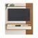 Painel Suspenso Artely Matisse com Nicho e Prateleira, 160cm de Largura Cinamomo/Off White