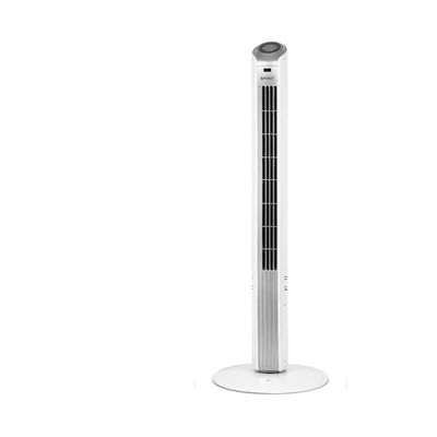 Ventilador de Torre 90cm Spirit Slim 40W de Potência com 3 Velocidades, Função Bom Sono e Vento Natural Branco com Prata / 110V