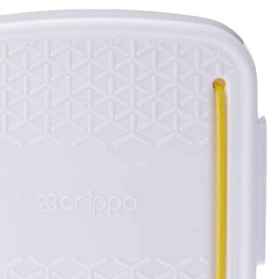 Kit 4 Porta Cotonetes Acessórios Branco Portátil para Viagem Estojo com Elástico Interno Crippa