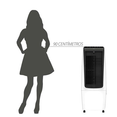 Climatizador de Ar Spirit Master 90cm 110W com Controle Remoto Display LED, Timer de até 8 horas, 20 Litros  110V Branco / 220V