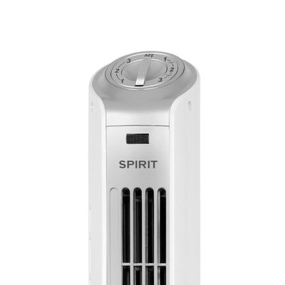 Ventilador de Torre 90cm Spirit Easy 40W de Potência e 3 Velocidades Branco com Prata / 110V