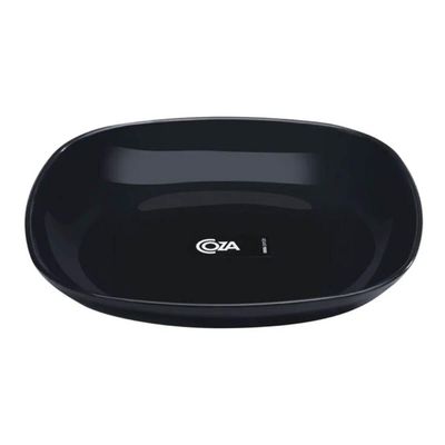 48 Pratos Petisqueiras Sobremesa Quadrados 17cm Preto Doces Frutas Coza