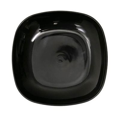 48 Pratos Petisqueiras Sobremesa Quadrados 17cm Preto Doces Frutas Coza