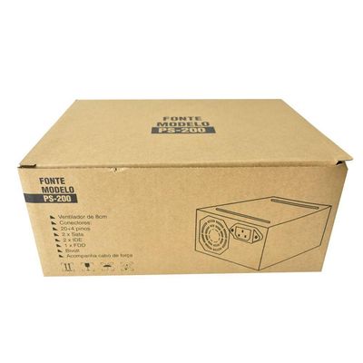 Fonte Evus Ps-200 200w 20-24p 2 Sata Com Caixa