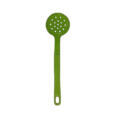 Escumadeira Talher em Nylon Cozinha Utensílio Verde 28cm