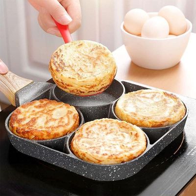 Panela Antiaderente Frigideira 4 Em 1 Panquecas Ovos Hambúrg