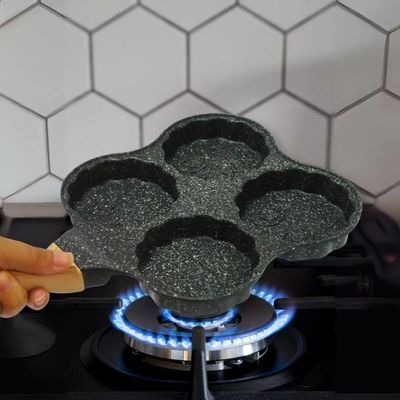 Panela Antiaderente Frigideira 4 Em 1 Panquecas Ovos Hambúrg