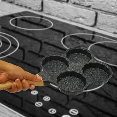 Panela Antiaderente Frigideira 4 Em 1 Panquecas Ovos Hambúrg