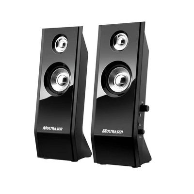 Caixa De Som Usb Multilaser Shadow 2.0 Sp091 8w Rms Preta