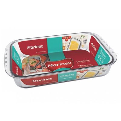 Assadeira Retangular Funda Grande - 5,3 L Lasanheira Marinex