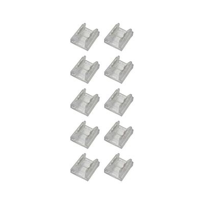 Kit 10 Emendas Conector Astraled Reto Para Fita De Led 8mm Em-032