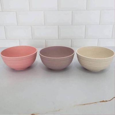 Bowl Lyor Bambu 400ml Saladas Sobremesas Sortidos Lines 13x7cm Tigela para Caldos Sopas