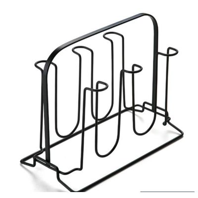 Suporte e Escorredor para 6 Copos Piatina Black Arthi