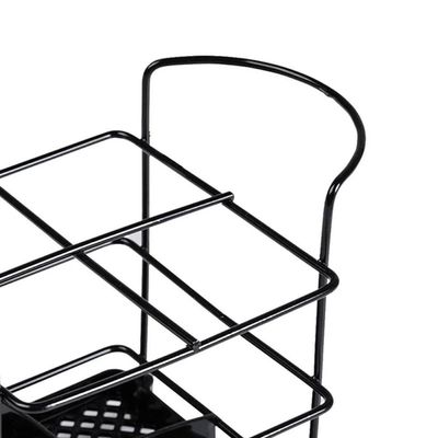 Organizador de Talheres Utimil Porta Garfo e Faca Preto para Mesa Bancada Armário