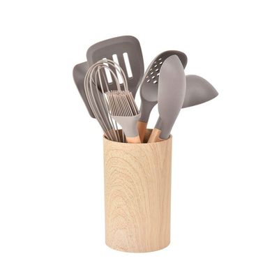 6 Utensílios Em Silicone Kenya Cinza