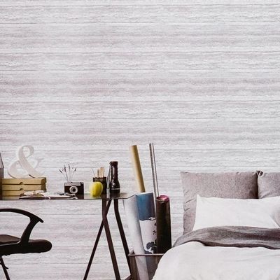 Papel de Parede Nature Madeira Cinza TONU4004