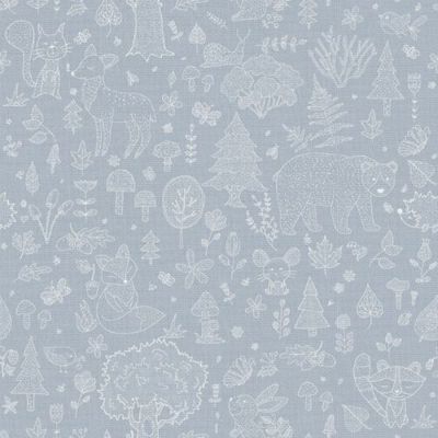 Papel de Parede Happy Infantil Azul 14806