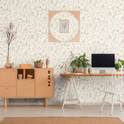 Papel de Parede Famous Garden Folhagem Verde 373635