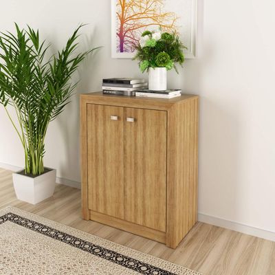 Balcão para Escritório com 2 Portas e 1 Prateleira ME4103 Amêndoa Tecnomobili