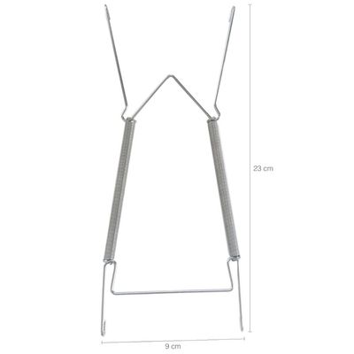 Kit 10 Suportes com Mola Pratos até 30cm Suporte para Prato Decorativo na Parede