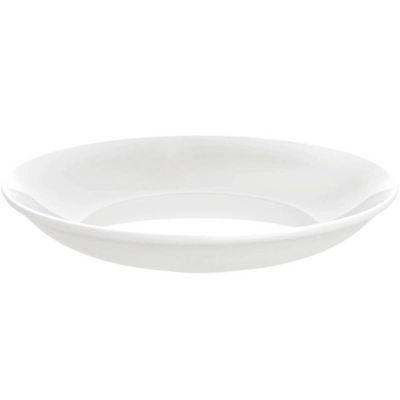 6 Pratos Fundos de Risoto Porcelana Branca 21cm Tramontina Leonora