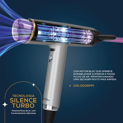 Secador de Cabelos Britânia 1600W Mais Silencioso BSC3400 127V