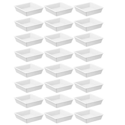 Kit 24 Molheiras Para Shoyu Brancos 50ml Sushi Potes Porta Molhos Japonês Coza Uno