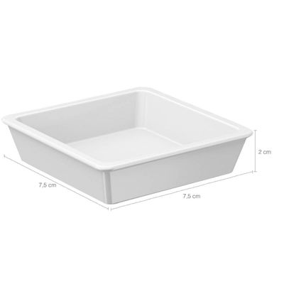 Kit 24 Molheiras Para Shoyu Brancos 50ml Sushi Potes Porta Molhos Japonês Coza Uno