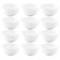 Kit 12 Bowls Melamina 150ml Branco Cumbuca Haus Tigela Fruta Cereais Serenata Hotel