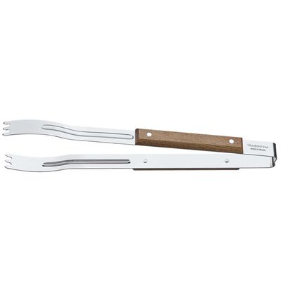 Pegador de Churrasco Carne Inox Cabo Longo Madeira 47cm Tramontina