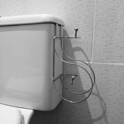 Suporte Duplo Porta Papel Higiênico Caixa Descarga Acoplada