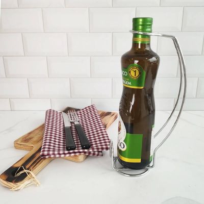 Suporte Porta Azeite Garrafa Bancada Cozinha Óleo Salada