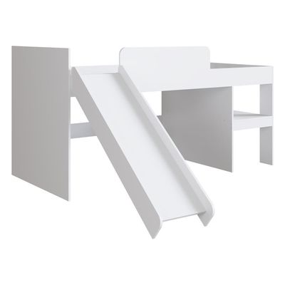 Cama Infantil Com Escorregador Para Colchão 188x88cm Multimóveis Cr40071 Branca Branco