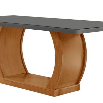Mesa Para Sala De Jantar Milena 180cm Em Mdf Com Canto Copo
