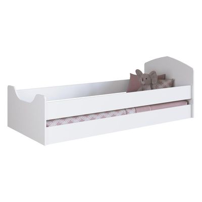 Cama Infantil Com Protetores Para Colchão 188x78cm Multimóveis Cr40072 Branca Branco