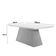 Mesa Para Sala De Jantar Aida 180cm Em Mdf E Vidro Off White