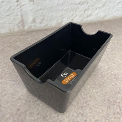 Kit 48 Porta Sachês Pretos Molhos Chá Açúcar Sal Lanchonete Padaria Restaurante Uno Coza