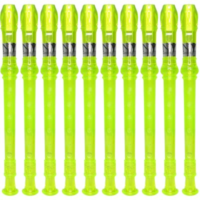 Kit 25 Flautas Doce Germânica Verde Translucida FL 20G G NY