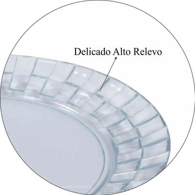 Jogo 72 Pratos Médios 19cm Plástico Transparente Servir Sobremesa Doces Mesa Posta Crippa