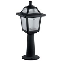 Kit 2 Luminárias de Chão Preta Ravena Dital Balizador Jardim Muro Externo Clássico