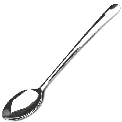 12 Colheres Arroz Inox Grandes Lisas 35cm Restaurantes Profissionais Brinox Suprema
