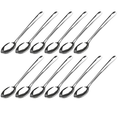 12 Colheres Arroz Inox Grandes Lisas 35cm Restaurantes Profissionais Brinox Suprema