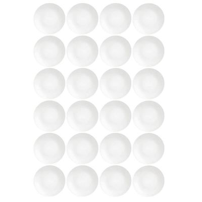 Jogo 24 Pratos Rasos 28cm Sophia Tramontina Porcelana Branca