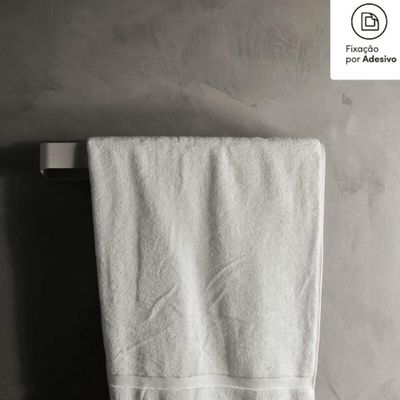 Kit 4 Acessórios para Banheiro Fixação Adesivo Bege Porta Shampoo Toalheiro Papeleira Tampa Eleve