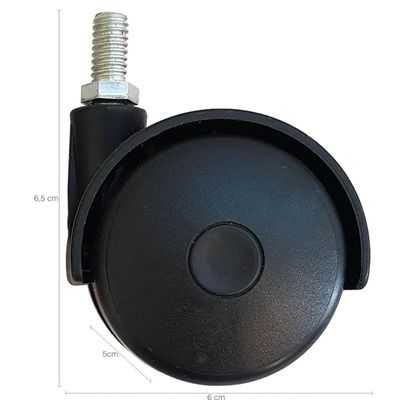 Kit 6 Rodizio Para Moveis Pé De Cama Box Rodinha Para Cama