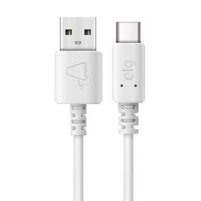 Cabo Tipo-C USB ELG  TCUSB Branco 1m