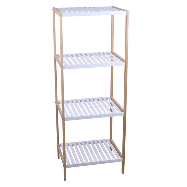 Estante Multiuso Bambu Cazza Kayapo 4 Prateleiras 45x35x120cm