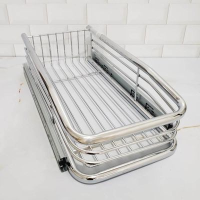Gaveta 27cm Deslizante Fruteira Aramada para Cozinha com Corrediça Telescópica para Frutas